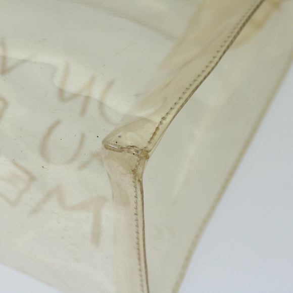 HERMES Vinyl Kelly Hand Bag Vinyl Clear Auth 68038