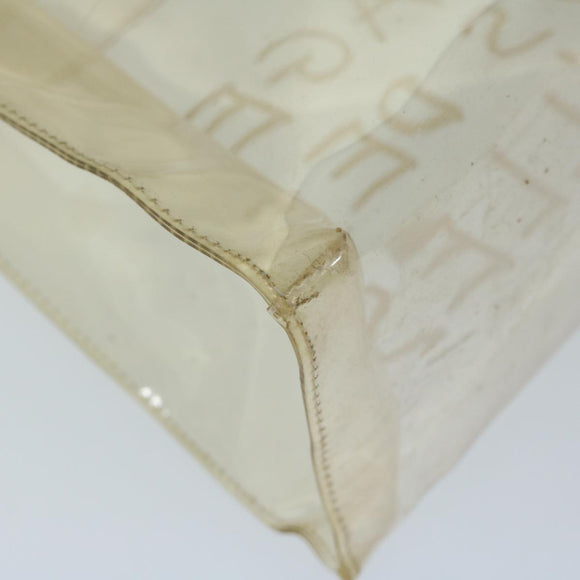 HERMES Vinyl Kelly Hand Bag Vinyl Clear Auth 68038