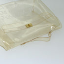 HERMES Vinyl Kelly Hand Bag Vinyl Clear Auth 68038-6