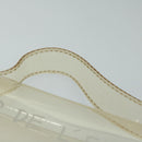 HERMES Vinyl Kelly Hand Bag Vinyl Clear Auth 68038-7