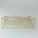 HERMES Vinyl Kelly Hand Bag Vinyl Clear Auth 68038-5