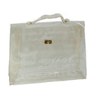 HERMES Vinyl Kelly Hand Bag Vinyl Clear Auth 68039-1