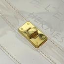 HERMES Vinyl Kelly Hand Bag Vinyl Clear Auth 68039-9