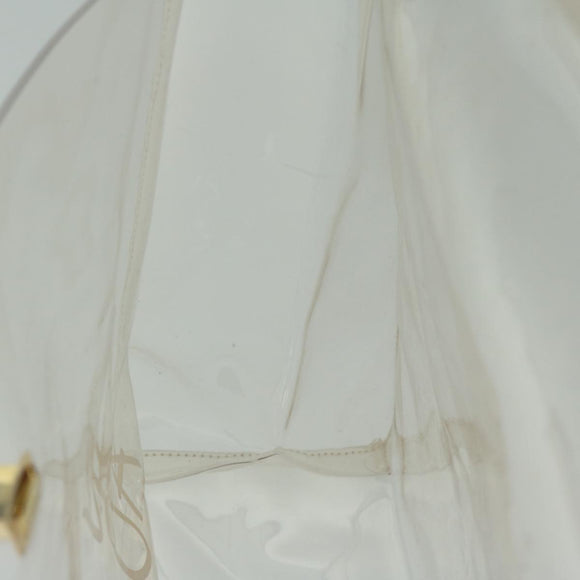 HERMES Vinyl Kelly Hand Bag Vinyl Clear Auth 68039