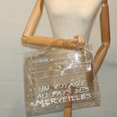 HERMES Vinyl Kelly Hand Bag Vinyl Clear Auth 68039-17