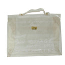 HERMES Vinyl Kelly Hand Bag Vinyl Clear Auth 68039-13