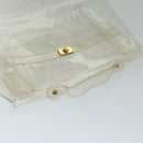 HERMES Vinyl Kelly Hand Bag Vinyl Clear Auth 68039-6