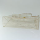 HERMES Vinyl Kelly Hand Bag Vinyl Clear Auth 68039-5