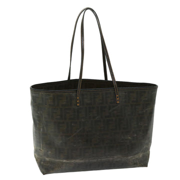 FENDI Zucca Canvas Tote Bag Brown Auth 68069