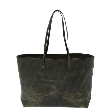 FENDI Zucca Canvas Tote Bag Brown Auth 68069 - 0