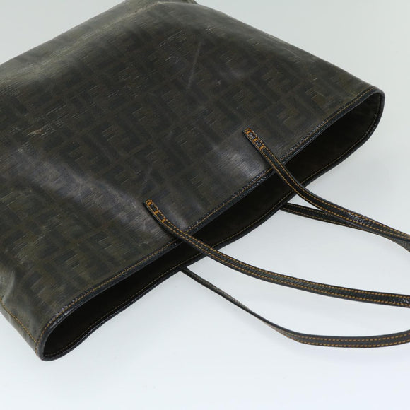 FENDI Zucca Canvas Tote Bag Brown Auth 68069