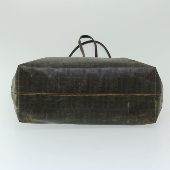 FENDI Zucca Canvas Tote Bag Brown Auth 68069