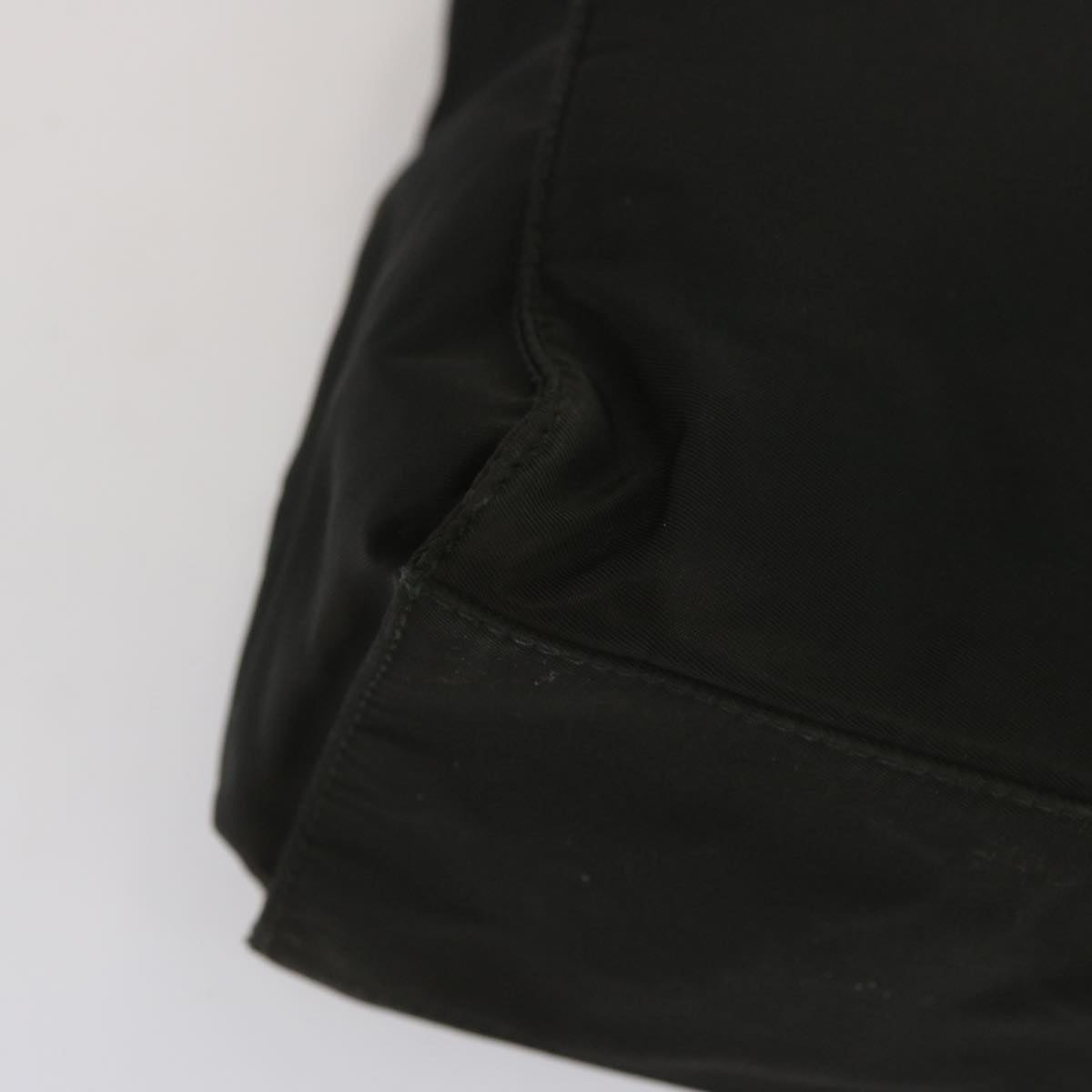 PRADA Hand Bag Nylon Black Auth 68086