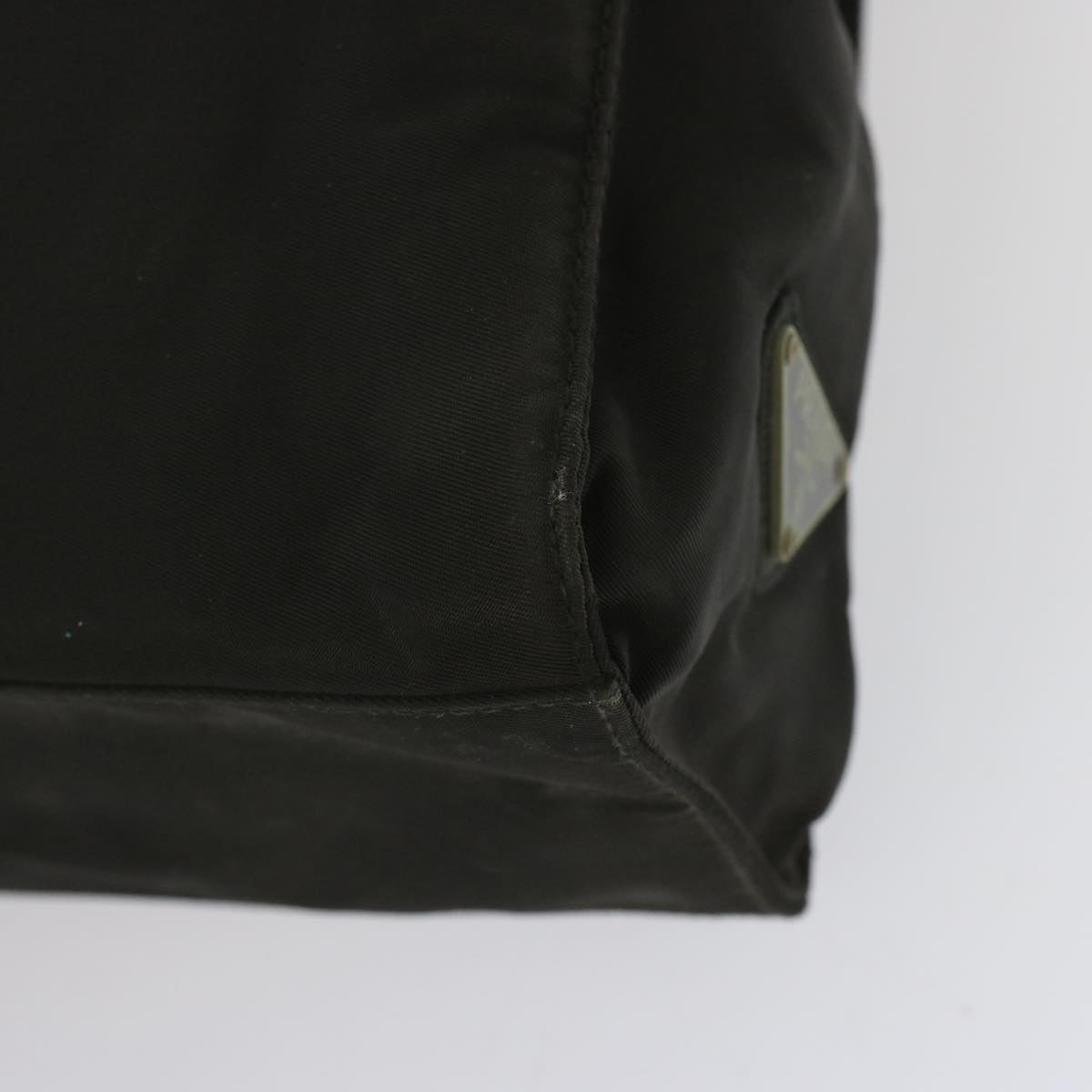 PRADA Hand Bag Nylon Black Auth 68086