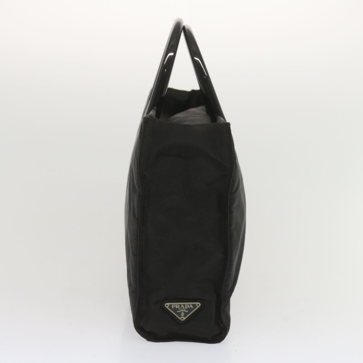 PRADA Hand Bag Nylon Black Auth 68086