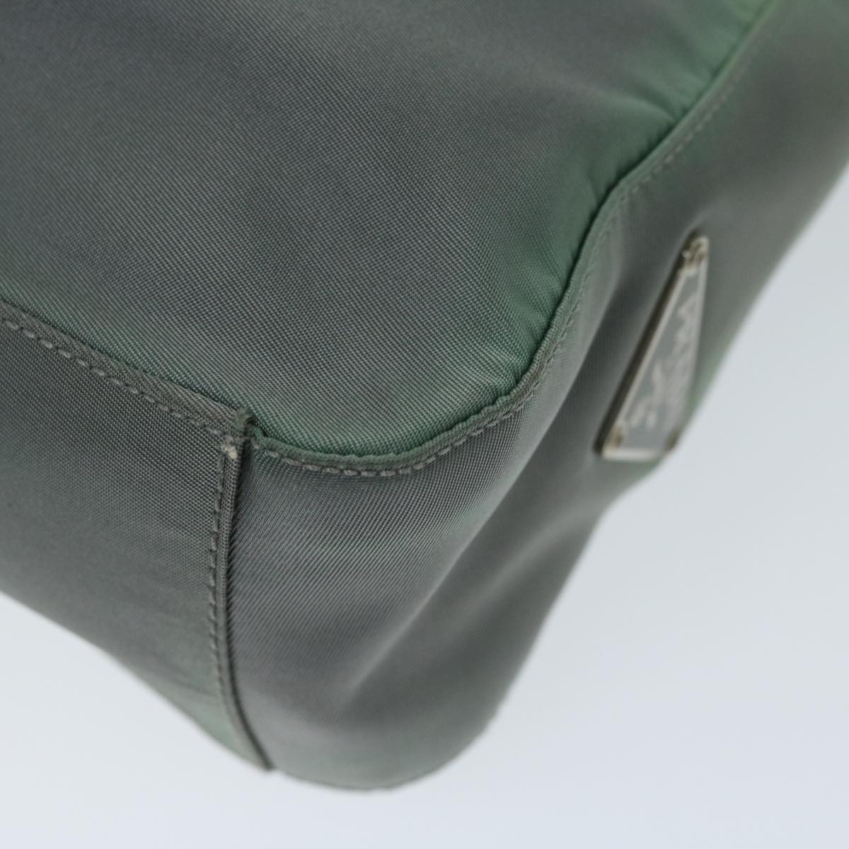 PRADA Shoulder Bag Nylon Khaki Auth 68087