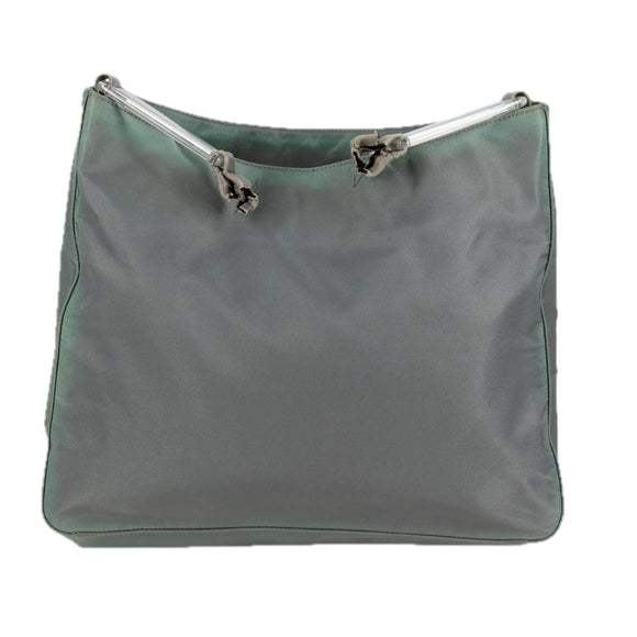 PRADA Shoulder Bag Nylon Khaki Auth 68087