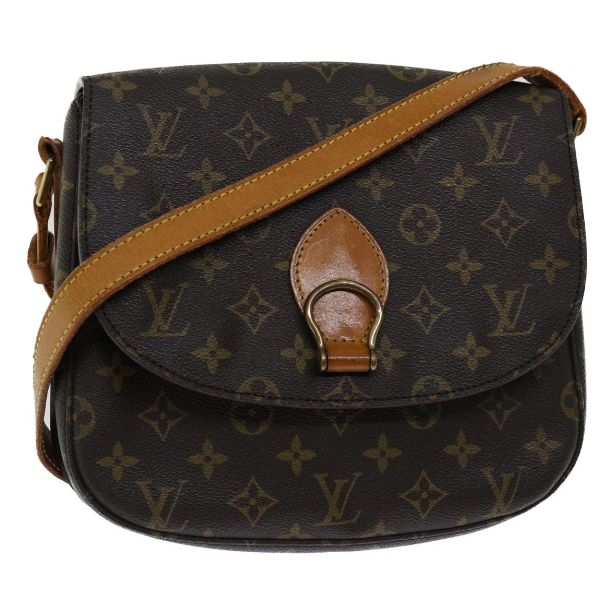 LOUIS VUITTON Monogram Saint Cloud GM Shoulder Bag M51242 LV Auth 68093