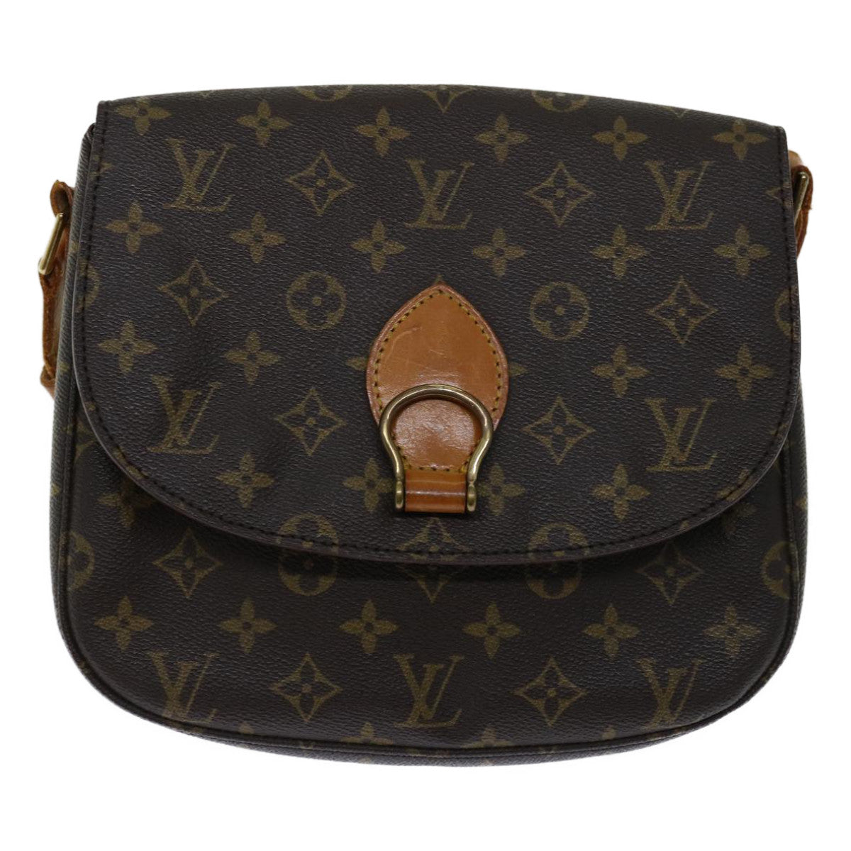 LOUIS VUITTON Monogram Saint Cloud GM Shoulder Bag M51242 LV Auth 68093