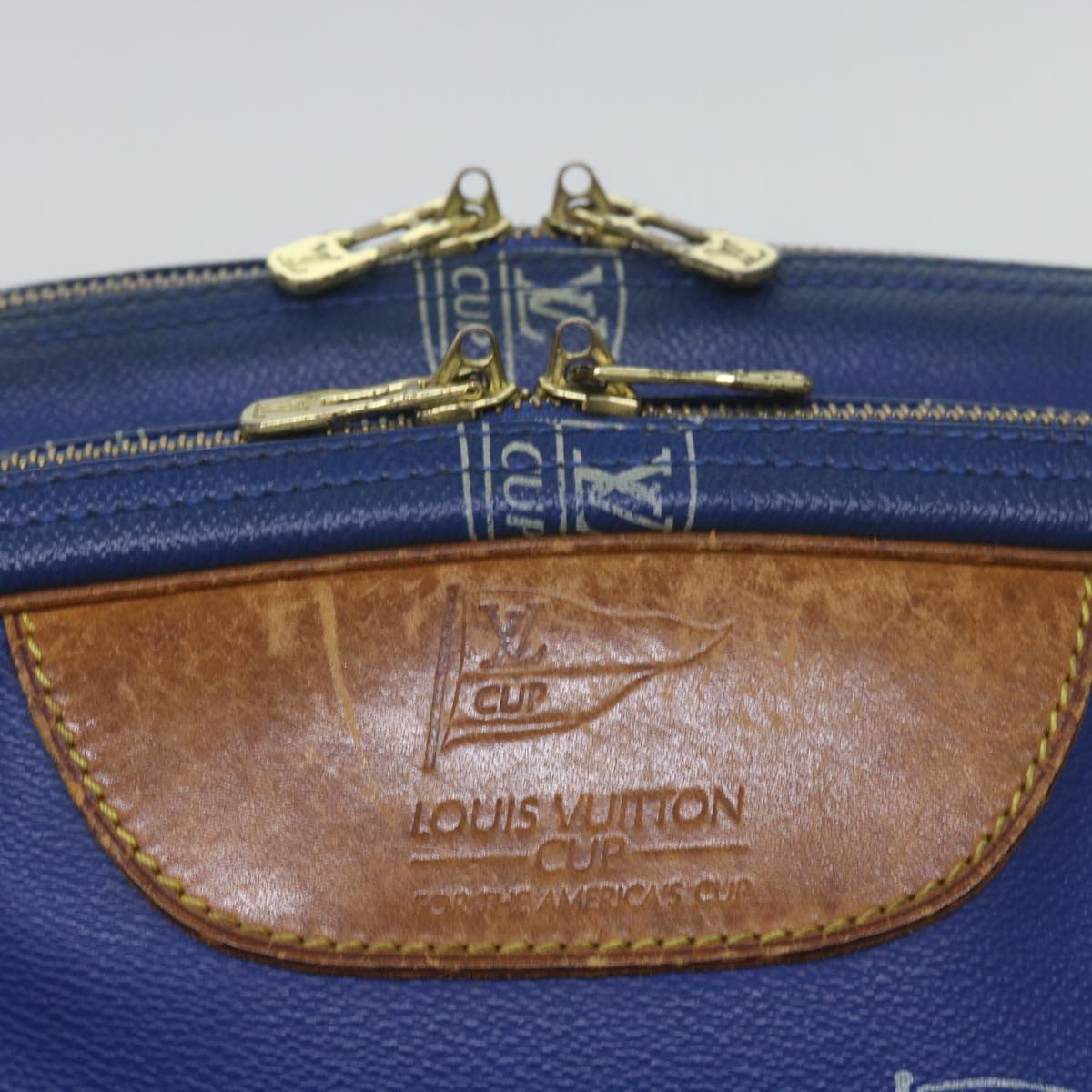 LOUIS VUITTON LOUIS VUITTON Cup Sac Cowes Shoulder Bag Blue M80008  Auth 68096