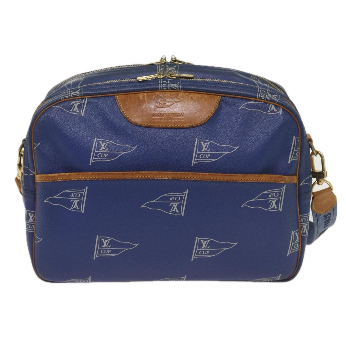 LOUIS VUITTON LOUIS VUITTON Cup Sac Cowes Shoulder Bag Blue M80008  Auth 68096