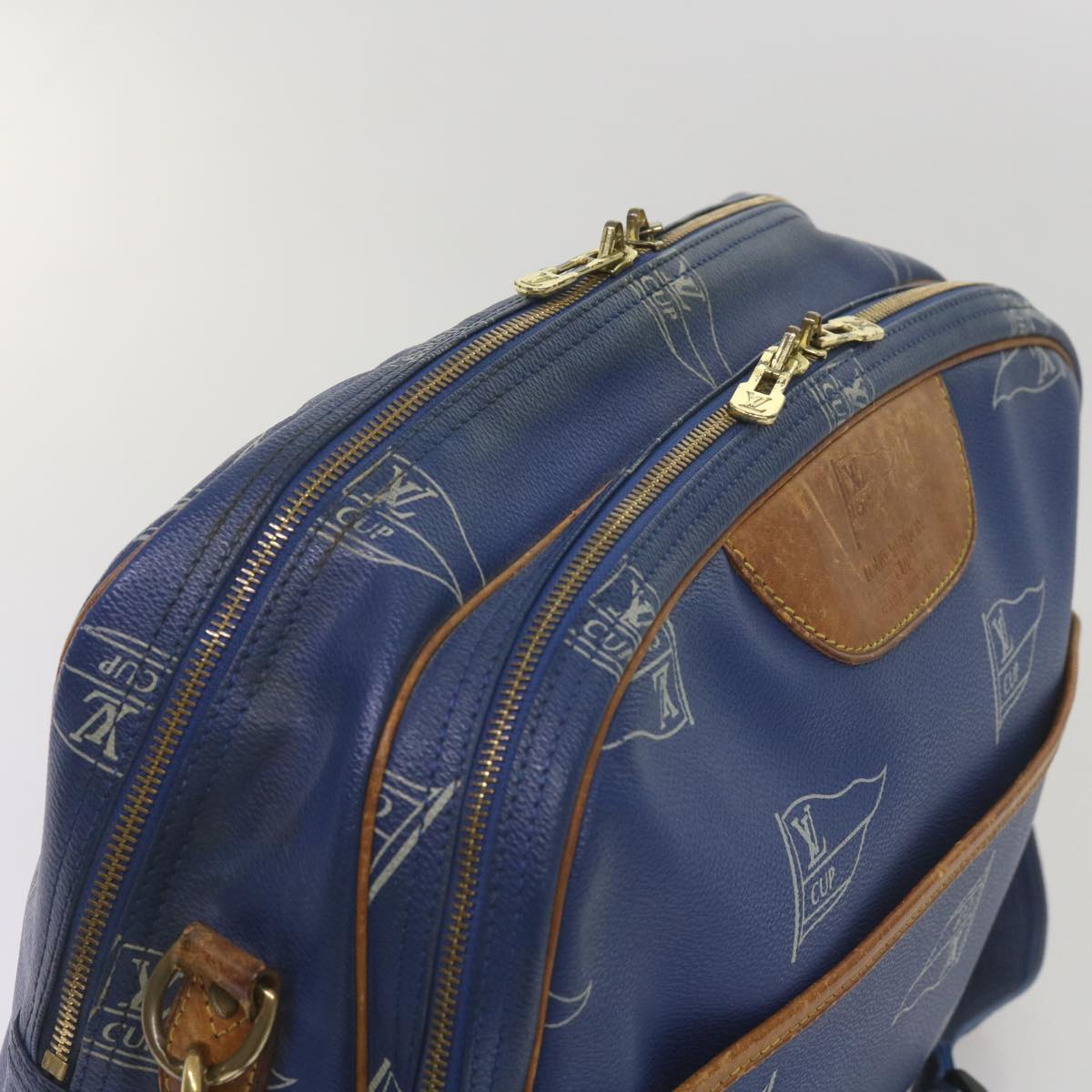 LOUIS VUITTON LOUIS VUITTON Cup Sac Cowes Shoulder Bag Blue M80008  Auth 68096