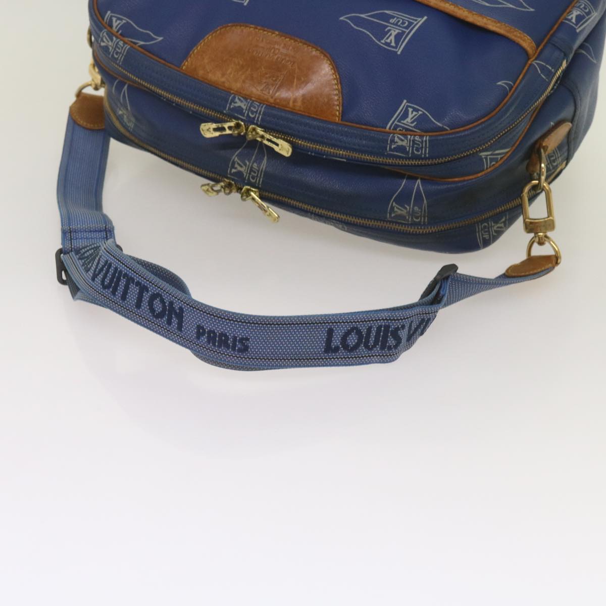 LOUIS VUITTON LOUIS VUITTON Cup Sac Cowes Shoulder Bag Blue M80008  Auth 68096