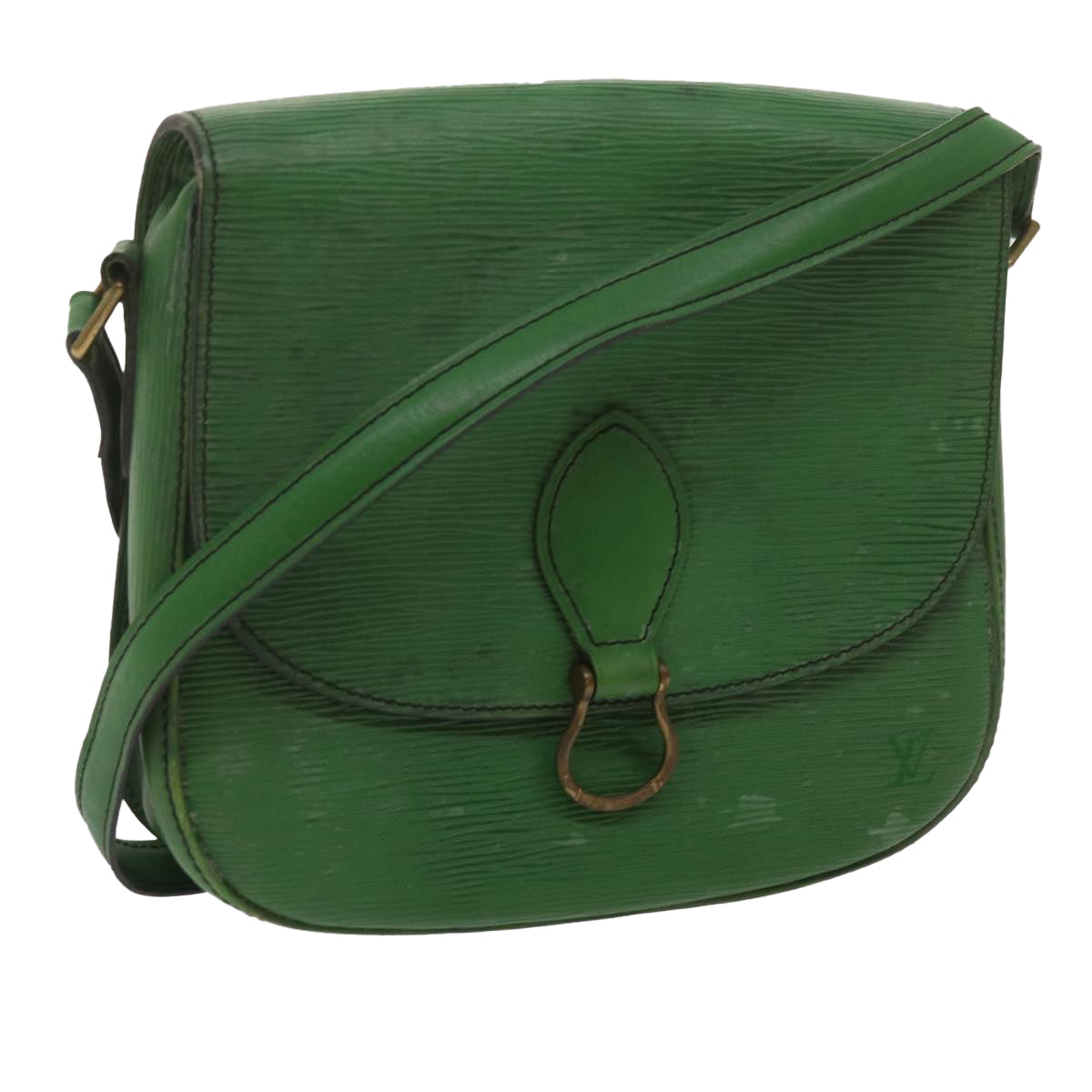 LOUIS VUITTON Epi Saint Cloud GM Shoulder Bag Green M52194 LV Auth 68107