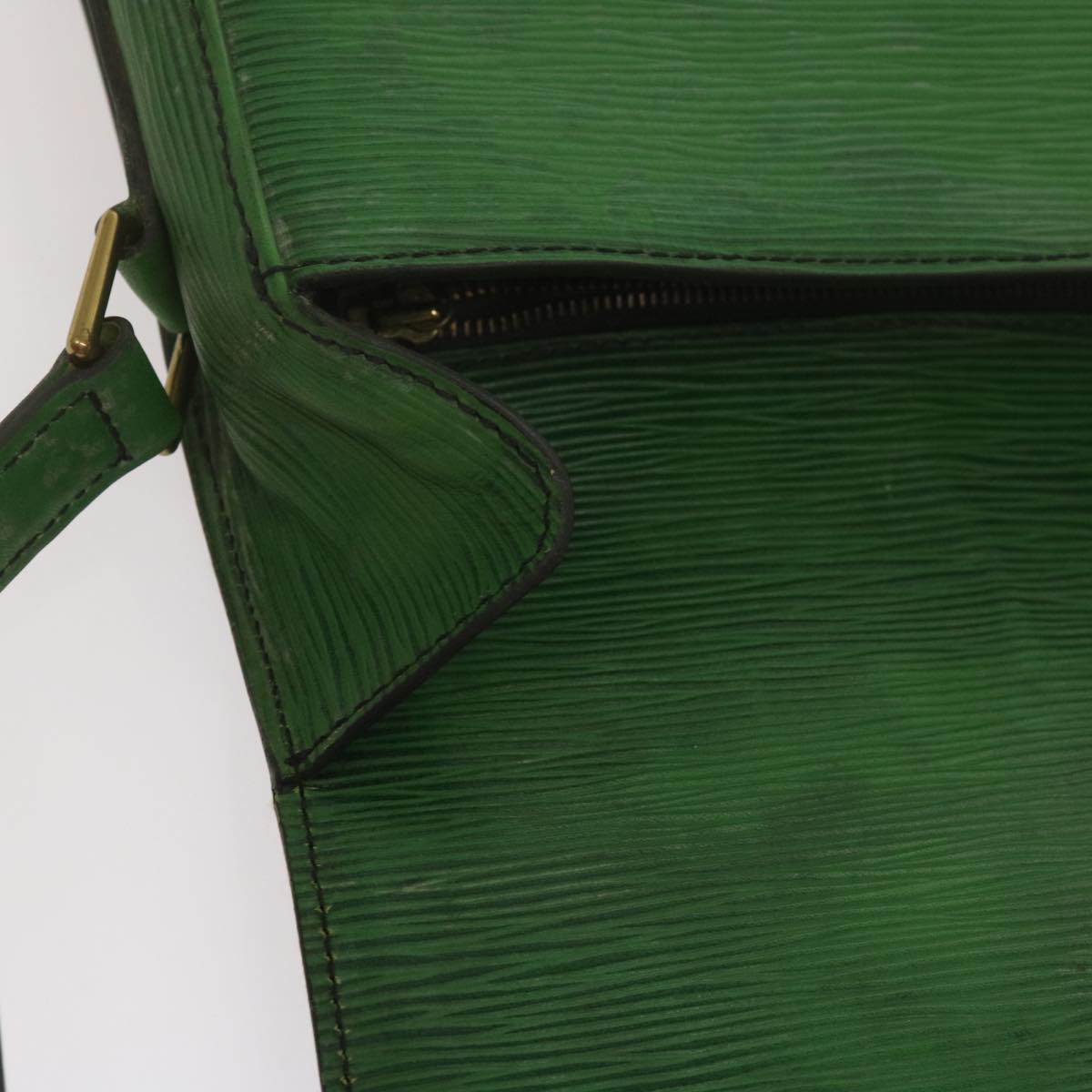 LOUIS VUITTON Epi Saint Cloud GM Shoulder Bag Green M52194 LV Auth 68107