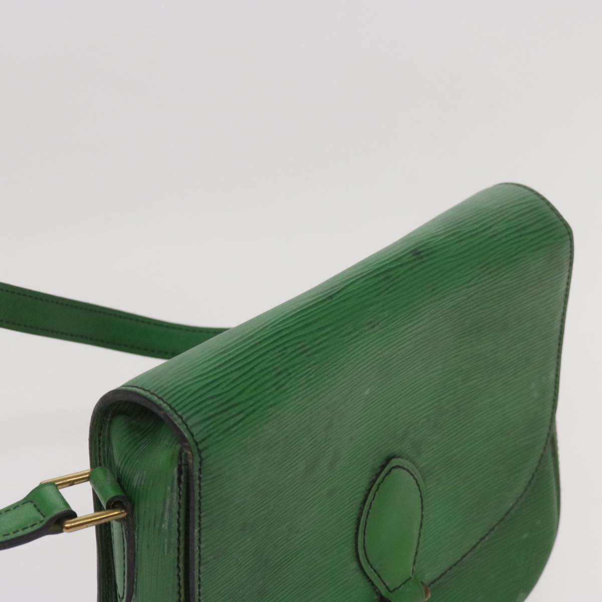 LOUIS VUITTON Epi Saint Cloud GM Shoulder Bag Green M52194 LV Auth 68107