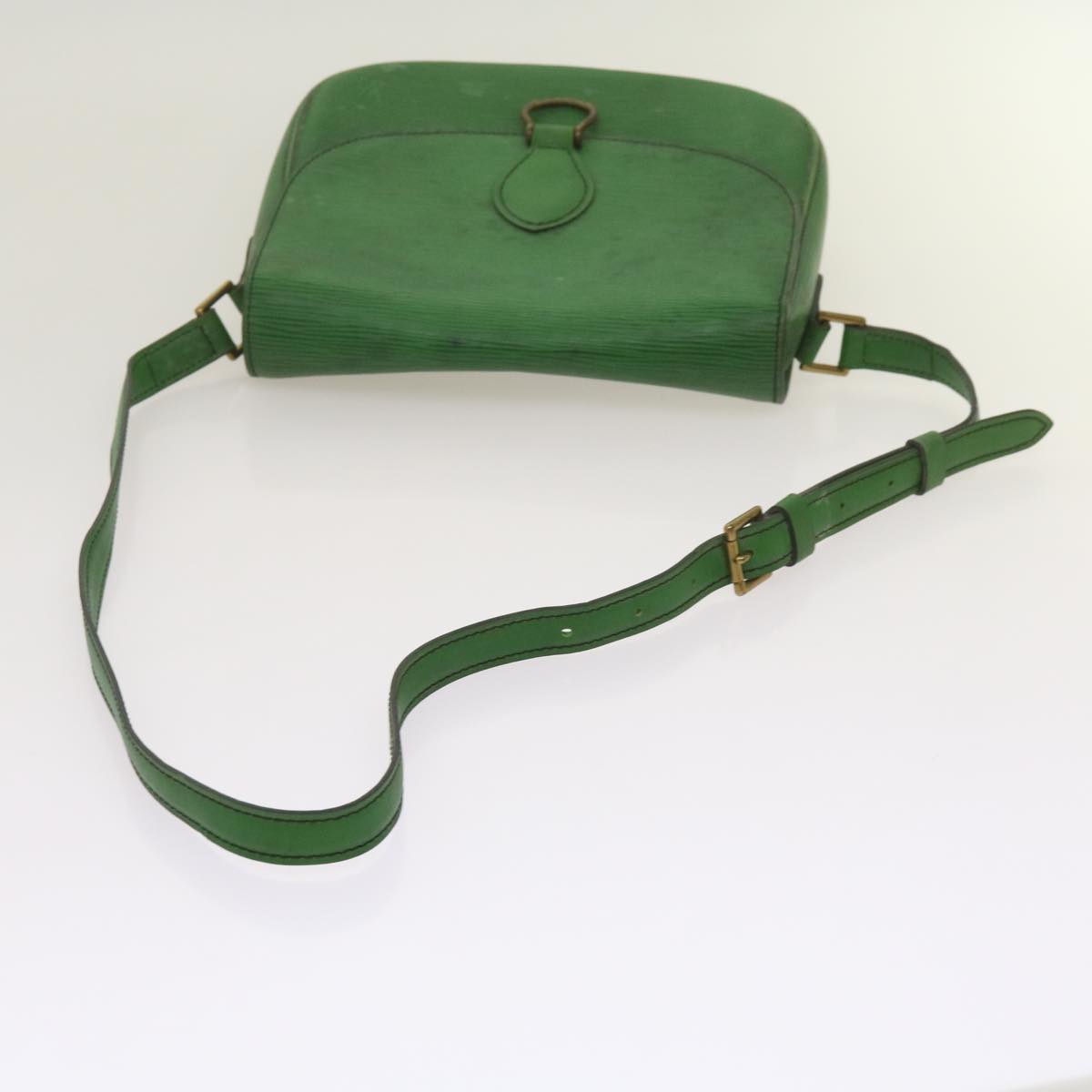 LOUIS VUITTON Epi Saint Cloud GM Shoulder Bag Green M52194 LV Auth 68107