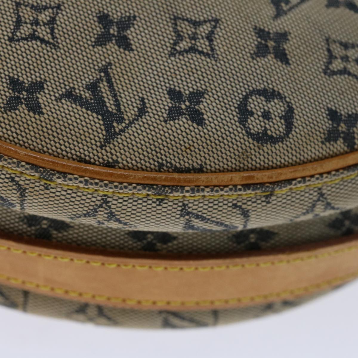 LOUIS VUITTON Monogram Mini Jeanne GM Shoulder Bag Blue M92000 LV Auth 68110