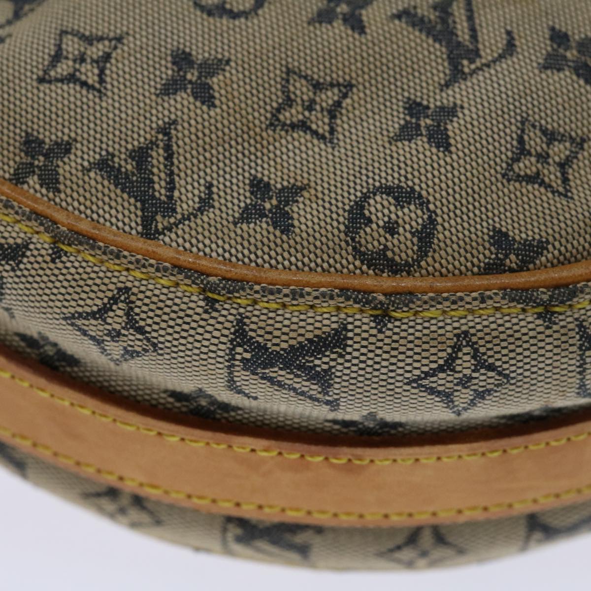 LOUIS VUITTON Monogram Mini Jeanne GM Shoulder Bag Blue M92000 LV Auth 68110