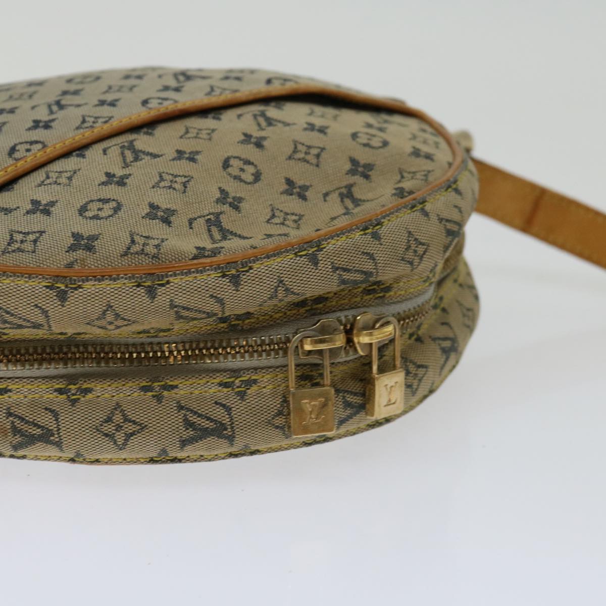 LOUIS VUITTON Monogram Mini Jeanne GM Shoulder Bag Blue M92000 LV Auth 68110