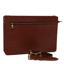 LOUIS VUITTON Epi Angian Clutch Bag Brown M52113 LV Auth 68112-1