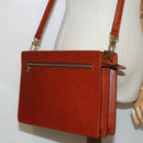 LOUIS VUITTON Epi Angian Clutch Bag Brown M52113 LV Auth 68112-27