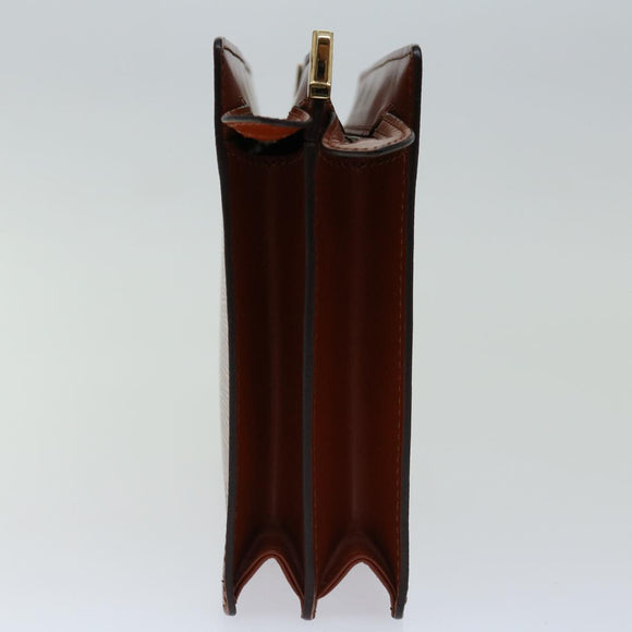 LOUIS VUITTON Epi Angian Clutch Bag Brown M52113 LV Auth 68112