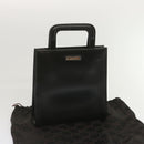 GUCCI Hand Bag Leather Black Auth 68145-12