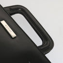 GUCCI Hand Bag Leather Black Auth 68145-14