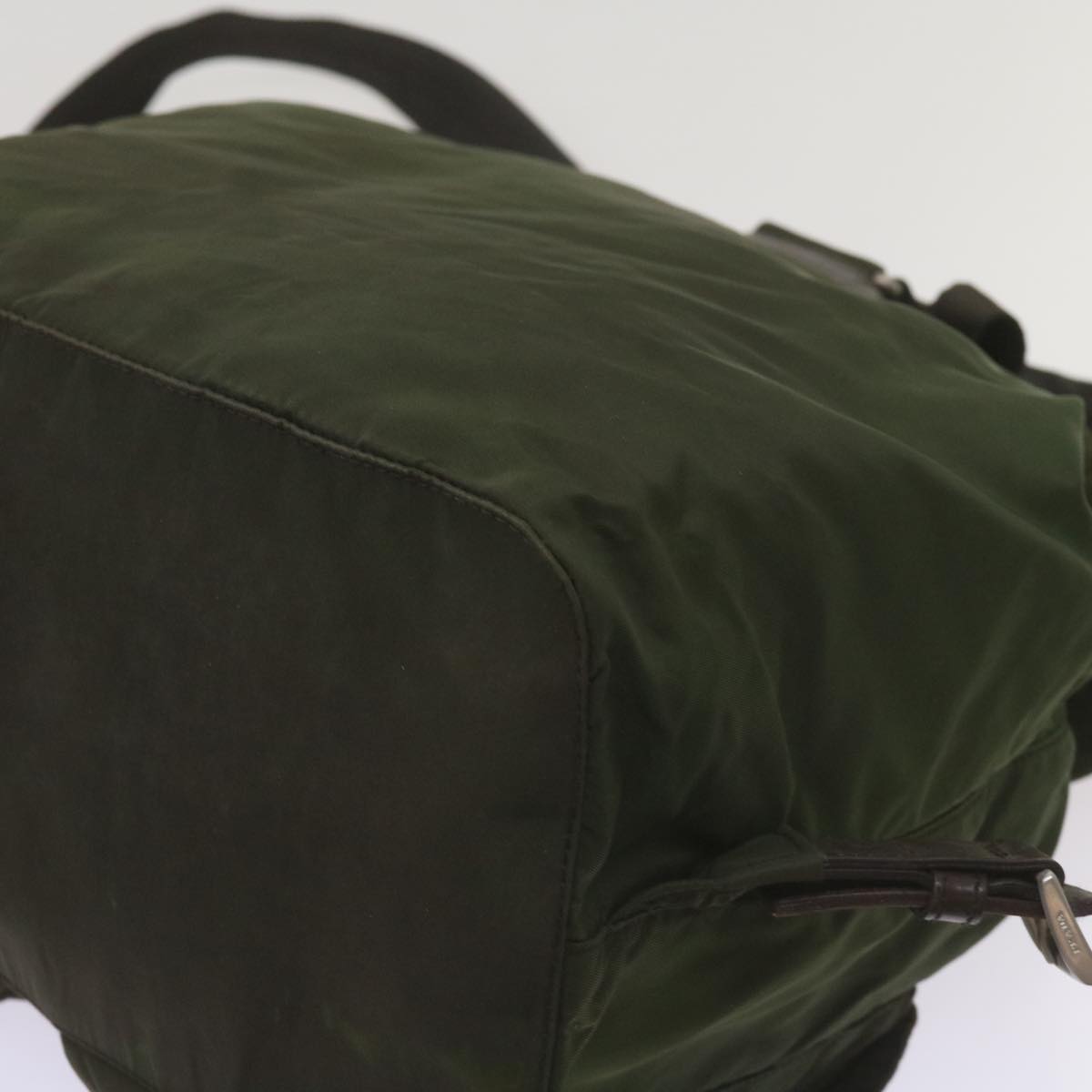 PRADA Backpack Nylon Khaki Auth 68153