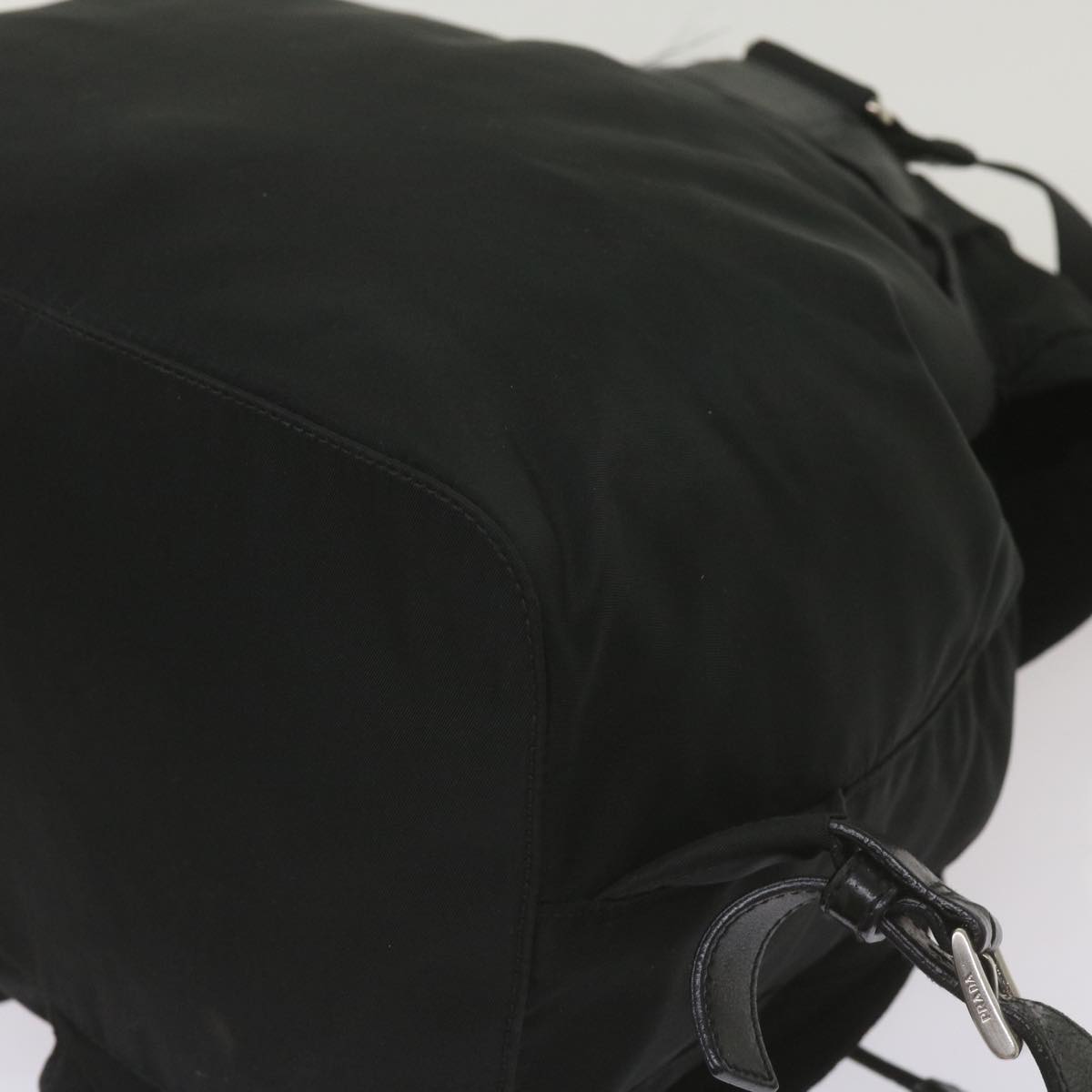 PRADA Backpack Nylon Black Auth 68176