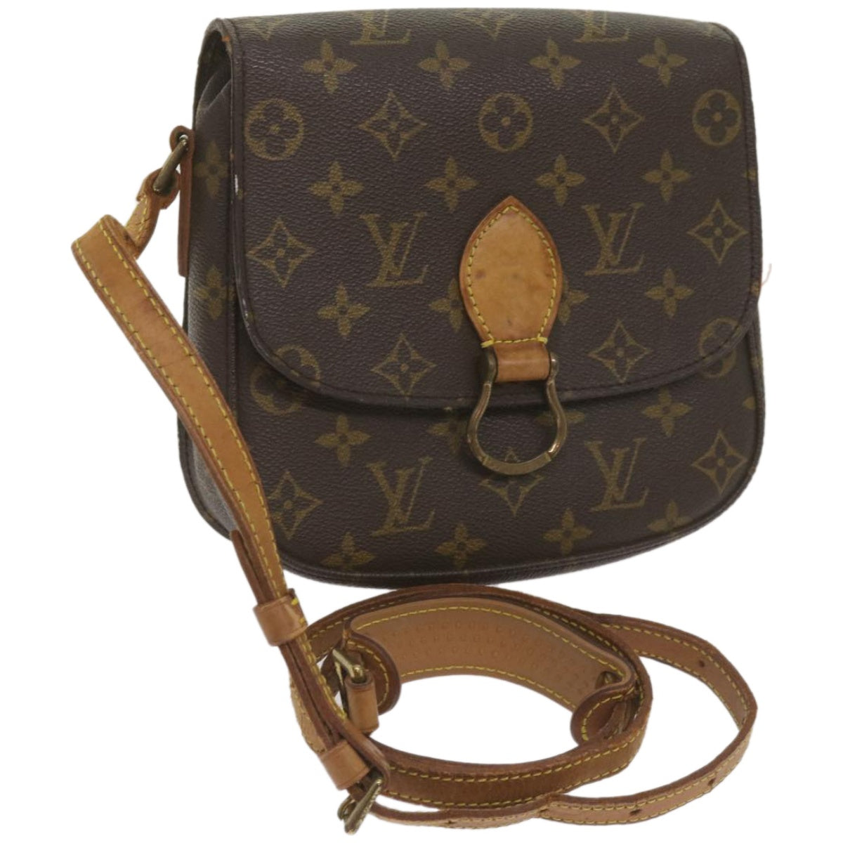 LOUIS VUITTON Monogram Saint Cloud MM Shoulder Bag M51243 LV Auth 68179