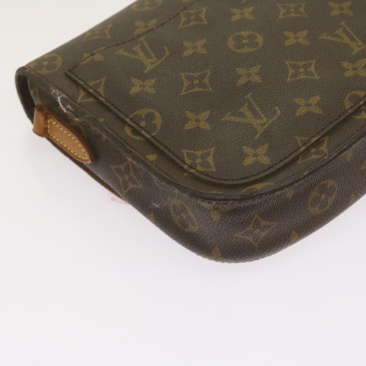 LOUIS VUITTON Monogram Saint Cloud MM Shoulder Bag M51243 LV Auth 68179