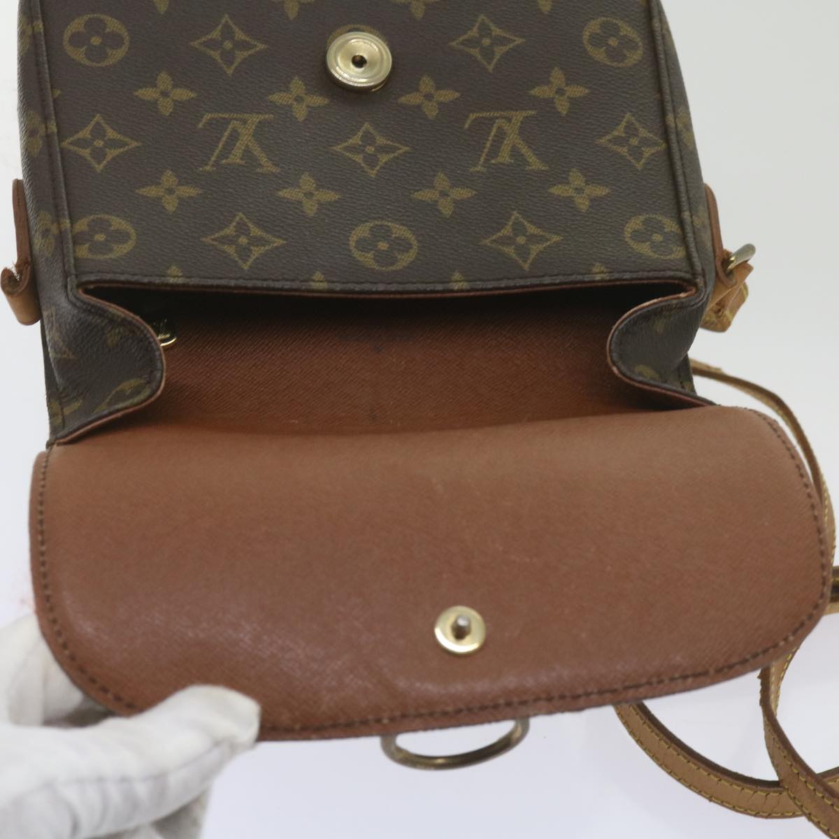 LOUIS VUITTON Monogram Saint Cloud MM Shoulder Bag M51243 LV Auth 68179