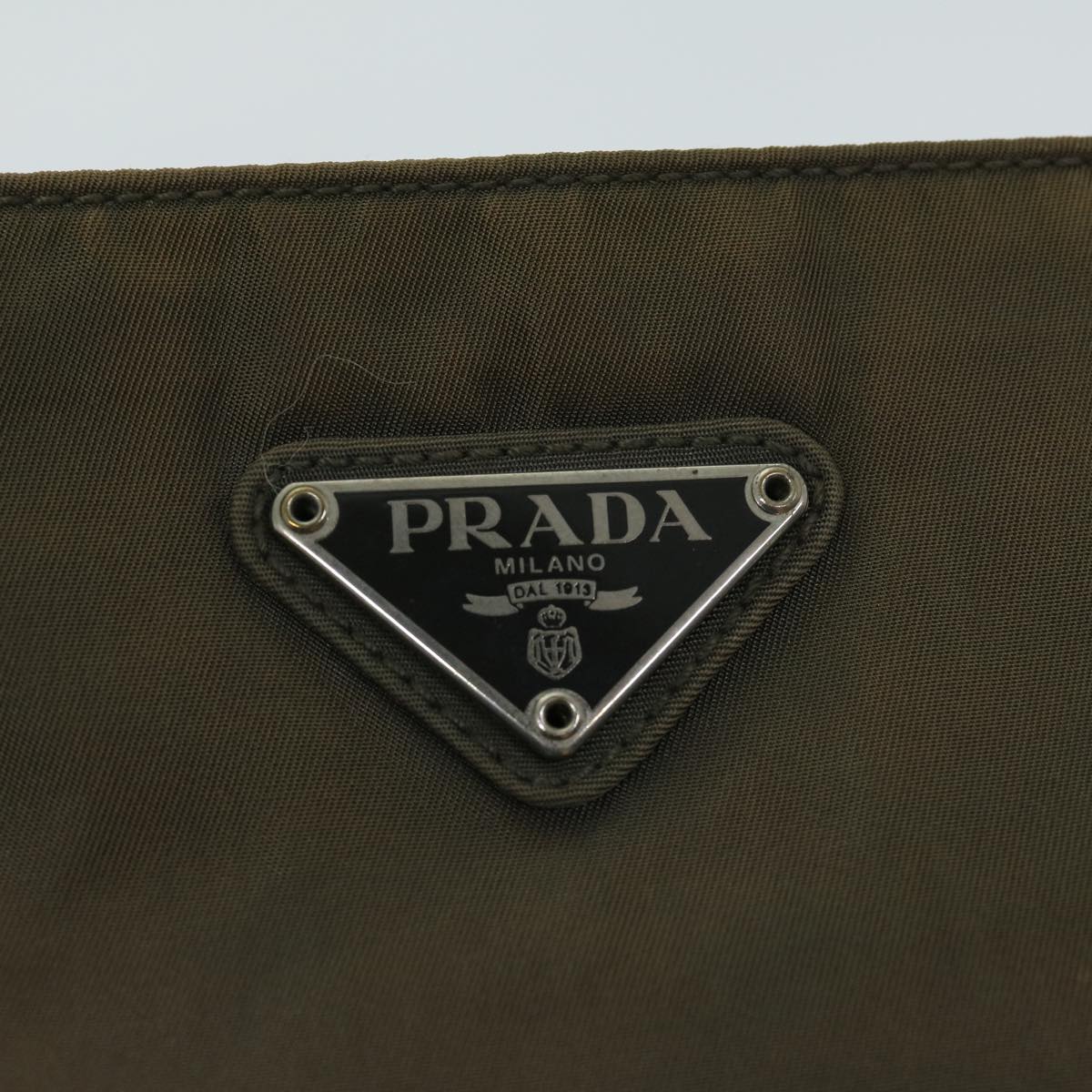 PRADA Shoulder Bag Nylon Brown Auth 68188