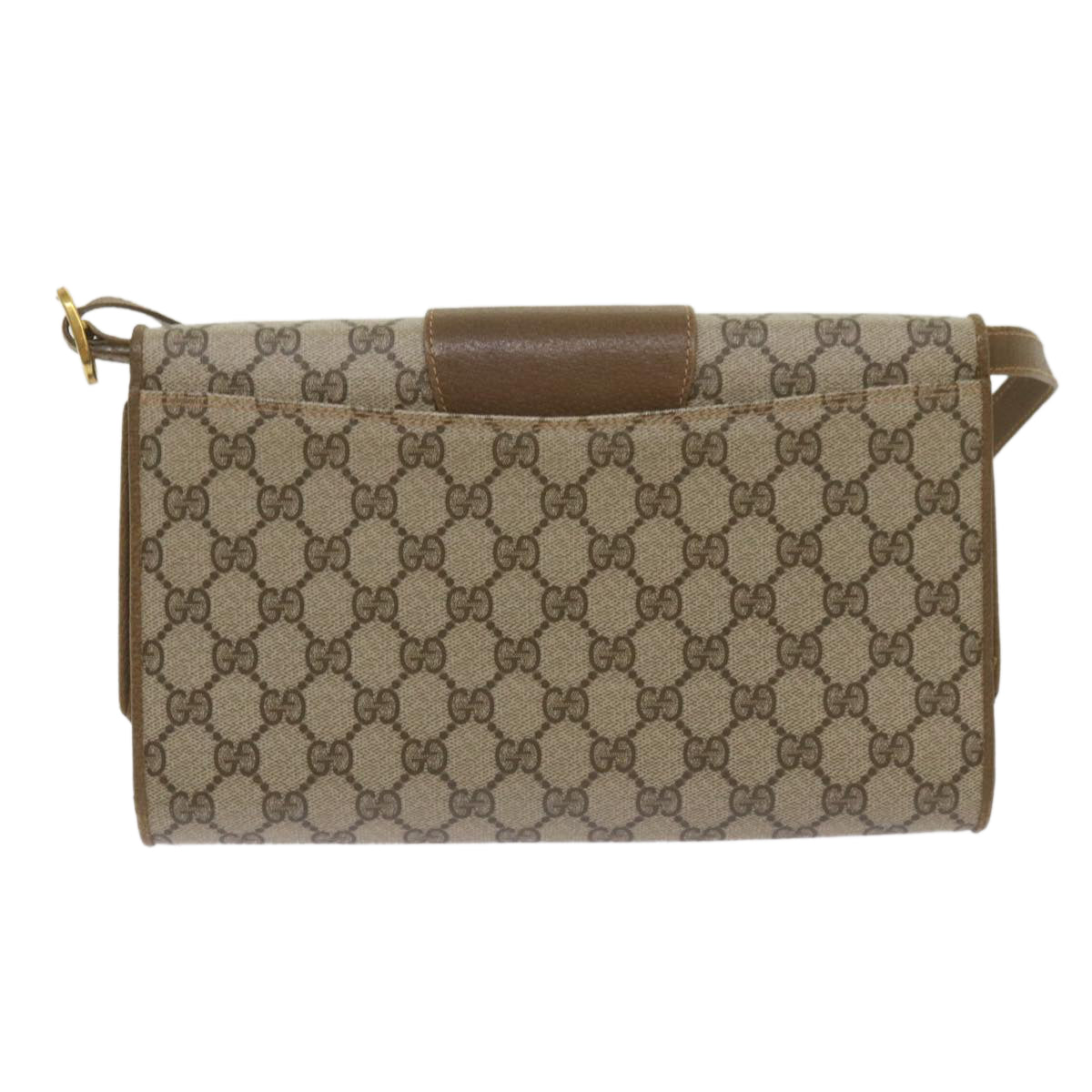 GUCCI GG Canvas Shoulder Bag PVC Beige Auth 68191 - 0