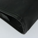 MCM Vicetos Logogram Clutch Bag PVC Black Auth 68192-7