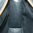 MCM Vicetos Logogram Clutch Bag PVC Black Auth 68192-17