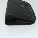 MCM Vicetos Logogram Clutch Bag PVC Black Auth 68192-3