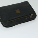 MCM Vicetos Logogram Clutch Bag PVC Black Auth 68192-5